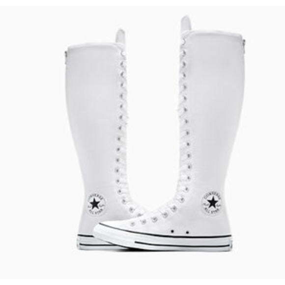 Converse Women's CTAS Knee High Zippered XX Hi Size 9 White NWT - Picture 3 of 7